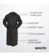 Leyf peignoir de bain homme et garçons taille L 100% coton certifié OEKO-TEX® - peignoir moelleux peignoir en microfibre, capuch