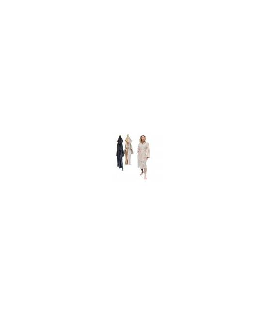 Leyf peignoir de bain M Taille femme et fille 100% coton certifié OEKO-TEX® - peignoir moelleux peignoir en microfibre, capuc