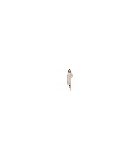 Leyf peignoir de bain M Taille femme et fille 100% coton certifié OEKO-TEX® - peignoir moelleux peignoir en microfibre, capuc