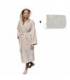 Leyf peignoir de bain M Taille femme et fille 100% coton certifié OEKO-TEX® - peignoir moelleux peignoir en microfibre, capuc