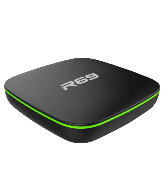R69 Allwinner H3 Android Tv Box 7.1, 2GB DDR4, 16GB eMMC Touchpad Four cables 64bit Cortex-A53, WI-Fi 2.4Ghz, 3D, 4K HD