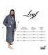 Leyf peignoir de bain homme et garçons Taille XL 100% coton certifié OEKO-TEX® - peignoir moelleux peignoir en microfibre