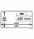 Lot 50 rouleaux etiquettes seiko DYMO 99014 compatibles labels writer roll 54mm X 101mm