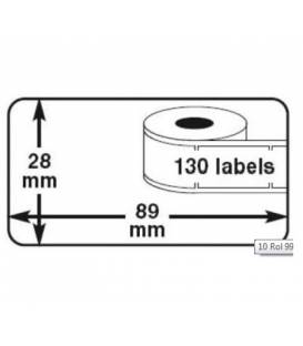 Lot 10 rouleaux etiquettes seiko DYMO 99010 compatibles labels writer rolll 28mm X 89mm