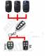 2X SET Ditec, V2 , Nice Flor-s Universal Remote Control 433 MHZ Alarm 4 Buttons