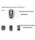 2X SET Ditec, V2 , Nice Flor-s Universal Remote Control 433 MHZ Alarm 4 Buttons