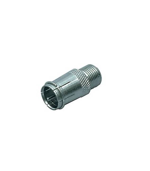 1X connecteur Adaptateur Tv/Sat Fiche-F rapide à Fiche-F visse, mét