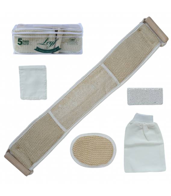 lot 5 pièces kit d'entretien de salle de bain 100% naturel