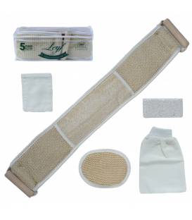 lot 5 pièces kit d'entretien de salle de bain 100% naturel