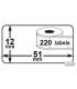 Lot 100 rouleaux étiquettes seiko DYMO 99017 compatibles BLANC labels writer rolls 