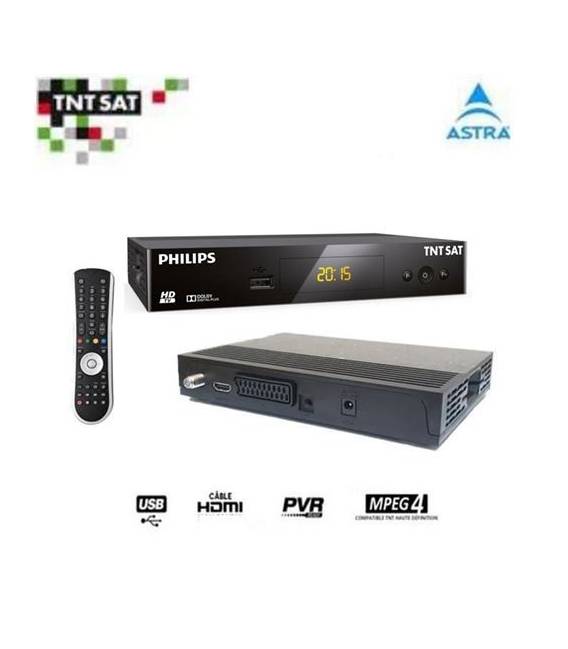 Philips DSR3231T twin telecommande Démodulateur satellite HD TNTSAT