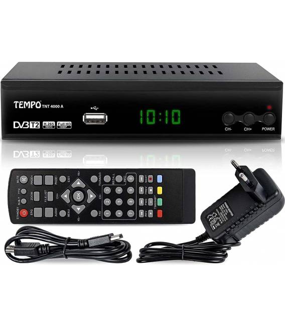 Tempo 4000 Décodeur TNT terrestre HD DVB-T2 H.265 HEVC - bfsat