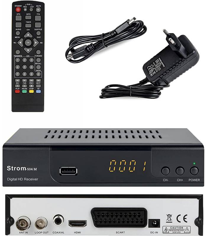 Récepteur TNT Digiquest Invisible Péritel RICD1227 DVB-T2 Full HD