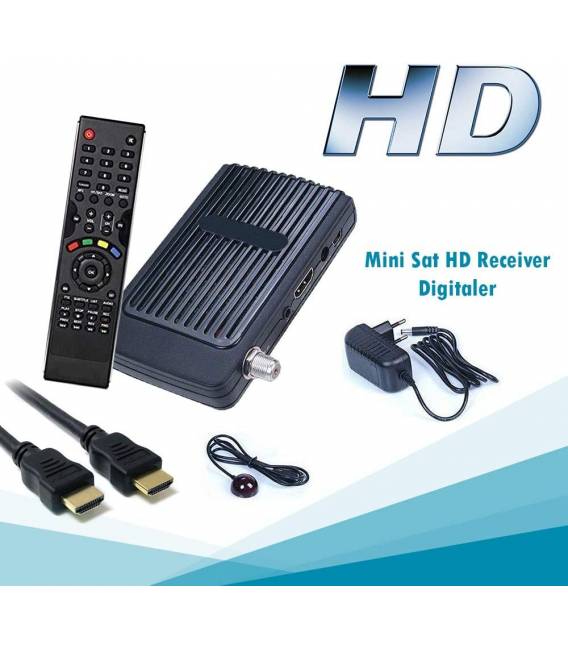 TEVSAN EK 6000 HD Mini Digitaler Satelliten Receiver HD mit 2x USB + IR Empfangsauge LED Anzeige
