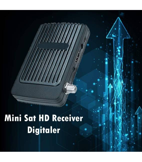 TEVSAN EK 6000 HD Mini Digitaler Satelliten Receiver HD mit 2x USB + IR Empfangsauge LED Anzeige