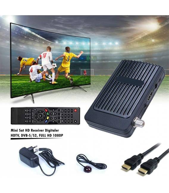 TEVSAN EK 6000 HD Mini Digitaler Satelliten Receiver HD mit 2x USB + IR Empfangsauge LED Anzeige