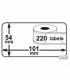 Lot 100 rouleaux étiquettes seiko DYMO 99014 compatibles BLANC labels writer rolls 