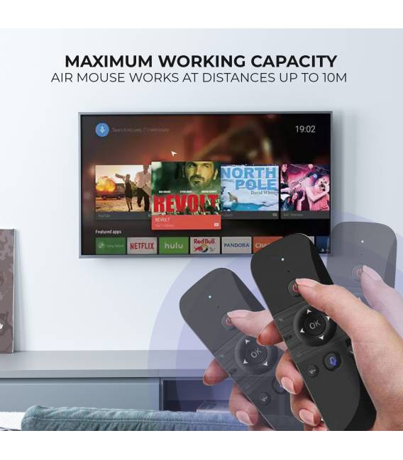 TELECOMMANDE M8AIR bluetooth compatible android tv box