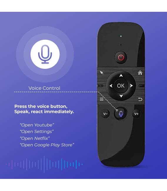TELECOMMANDE M8AIR bluetooth compatible android tv box