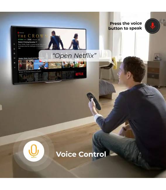 TELECOMMANDE M6AIR bluetooth compatible android tv box