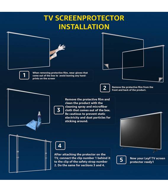 42 Pouces Protecteur d’écran TV pour téléviseurs
