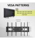 Support Mural TV Orientable et Inclinable de 32-75 Pouces, Mouvement Complet à Tenir 45 kg, VESA 400x400mm