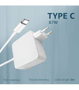 TYPE C Chargeur 87W Adaptateur pour Mac Book iPad Pro, iPhone, Samsung, Huawei