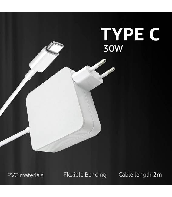 TYPE C 30W USB C Rapide Chargeur pour iPhone Samsung Galaxy 