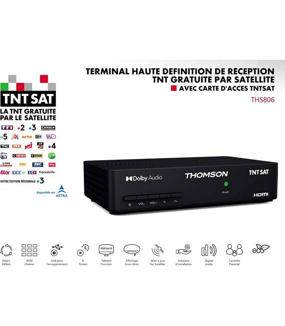 ( sans carte ) thomson THS806 tntsat demodulateur 