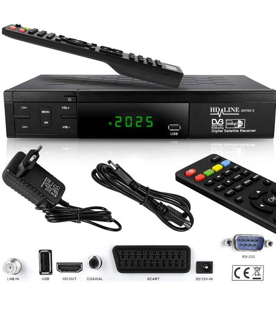 HD LINE 20700 HD Démodulateur satellite FTA HD