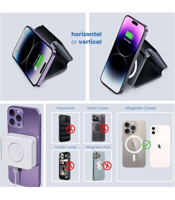 NOIR Chargeur wireles 3 en 1 sans Fil