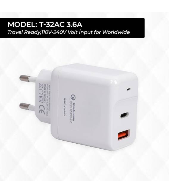 Mirtech T-32AC phone charge adaptor