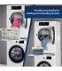 Kit de Lwt1 Superposition Universel Cadre avec Tablette Coulissante pour Lave-Linge Sèche-Linge Standard 60 cm Machine à Laver A