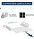 Kit de Lwt1 Superposition Universel Cadre avec Tablette Coulissante pour Lave-Linge Sèche-Linge Standard 60 cm Machine à Laver A