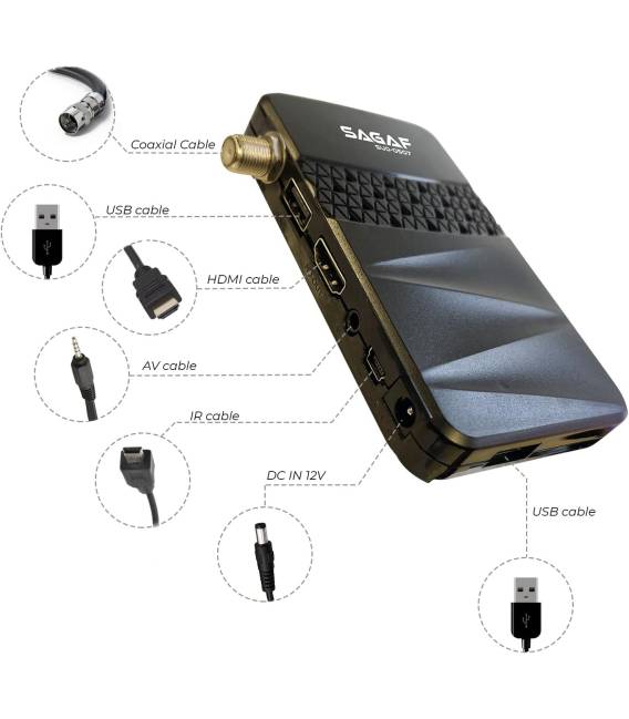 Sagaf twin-tel SUD-0507 Décodeur mini satellite