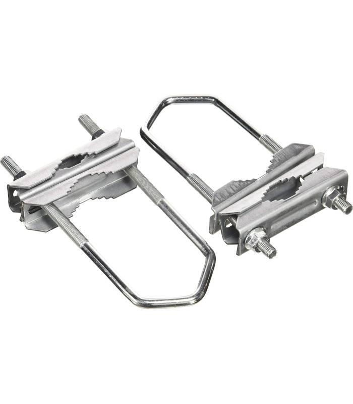 Collier De Mât PremiumX 42mm - Acier Galvanisé - 4 Trous - Pour Antennes Et Supports