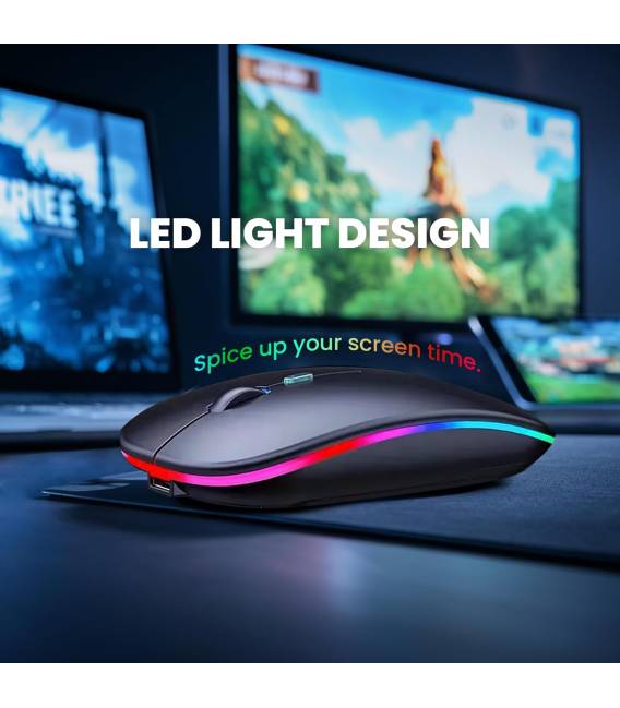 Souris de Rechargeable noir 