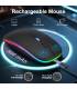 Souris de Rechargeable noir 