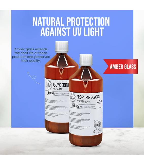 Propylene glycol 1000ml + Glycerine 1000ml