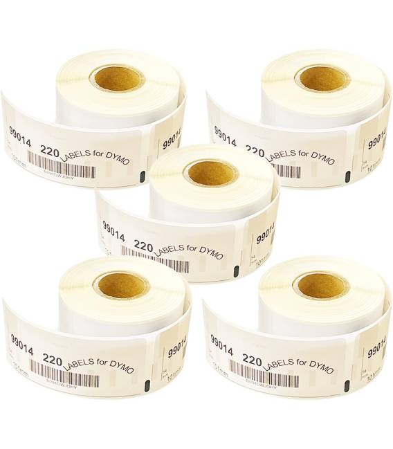 5x rouleau etiquettes seiko DYMO 99014 compatibles labels writer roll 54mm X 101mm