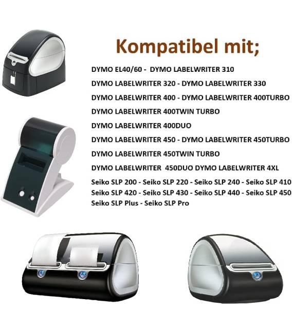 10 Dymo Label rolls seiko DYMO 99014 compatible with labels writer roll 54mm X 101mm