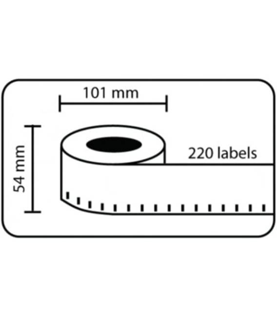 100 rolls seiko DYMO 99014 compatible WHITE labels writer roll 54mm X 101mm