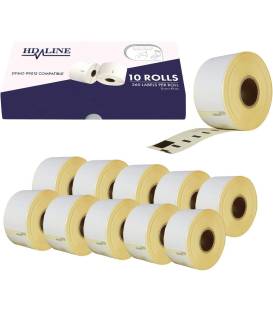 10 rolls Seiko DYMO 99012 compatible labels writer roll 36mm X 89mm