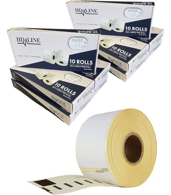 100 rolls seiko DYMO 99012 compatible labels writer roll 36mm X 89mm