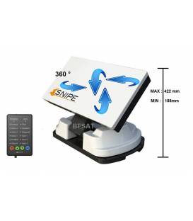 Selfsat Snipe vollautomatische Satelliten-Antenne (Single LNB) weiß