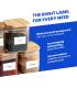 HD-LINE feuille a4 Autocollant 24 étiquettes 70mm x 37mm 100 pcs