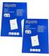 2X a4 24 étiquettes HD-LINE feuilleAutocollant 70mm x 37mm 100 pcs