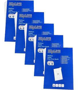 5X a4 24 étiquettes HD-LINE feuilleAutocollant 70mm x 37mm 100 pcs