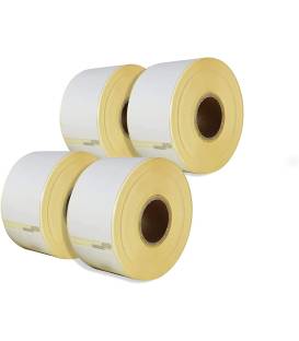 Lot 3 rouleaux étiquettes DYMO 99012 compatibles BLANC labels writer rolls 