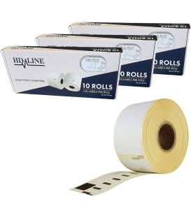 Lot 3 rouleaux étiquettes DYMO 99012 compatibles BLANC labels writer rolls 